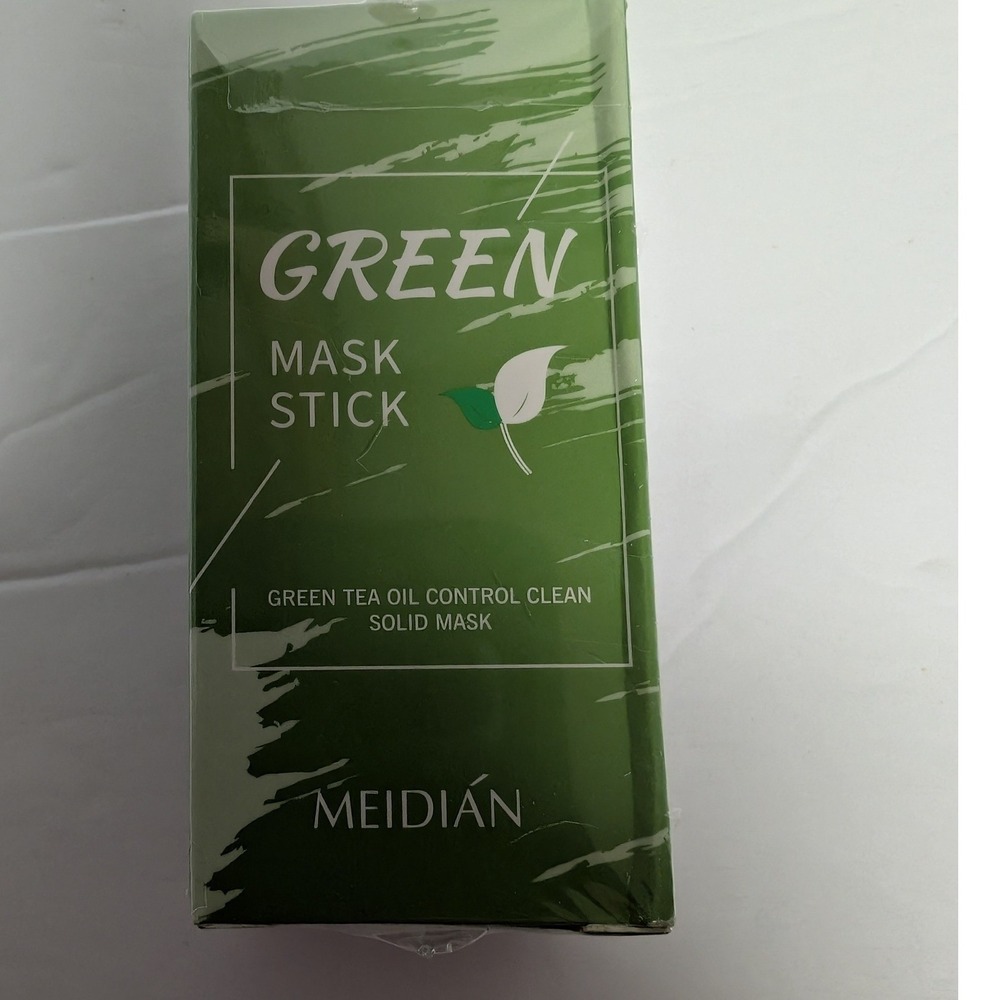 Meidian Green Tea Mask Stick Oil Control Deep Clean Solid Mask 40g NIB (2 Pkgs)